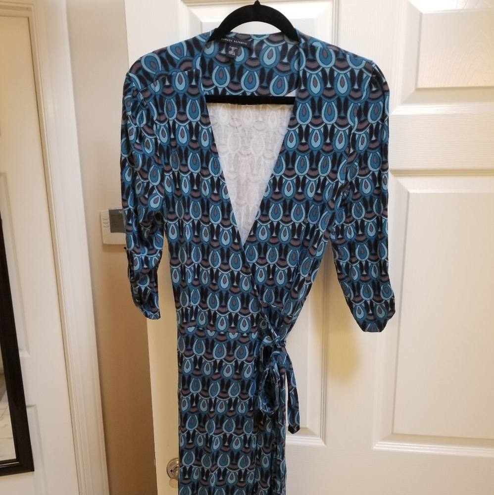 Tall 8 stretch wrap dress